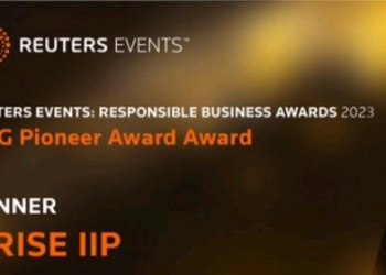 Économie-Gabin/ARISE IIP reçoit de Reuters le prix Responsible Business Awards 2023.