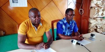 Le président du SNEC-UOB lors de du point de presse