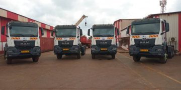 Economie-Gabon/AGL GABON: 4 NOUVEAUX TRACTEURS MAN TGS 33 POUR LE SECTEUR ENERGETIQUE à Port-Gentil.