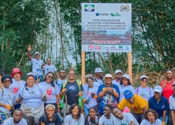Vie des Entreprises/Préservation de l’environnement : Sobraga et ses partenaires renforcent leur engagement écologique à travers le reboisement de la mangrove de Mindoubé à Libreville.
