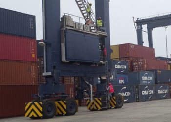 Les nouvelles Grues portiques qui seront utilisées par les nouveaux opérateurs en formation