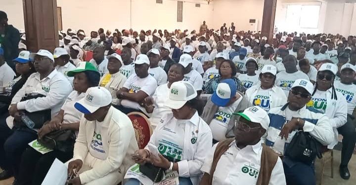 Politique-Gabon/Referendum dans la Ngounié : Salle des fêtes de l’Hôtel du Lac Bleu de Mouila affiche complet.
