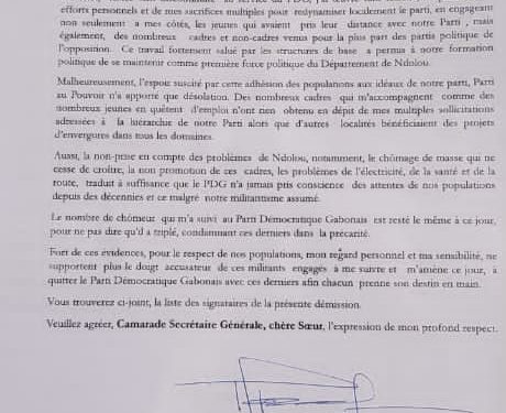Politique -Gabon/Débandade au PDG : Après Tsamba Magotsi, Mandji-Ndoulou emboîte le pas.