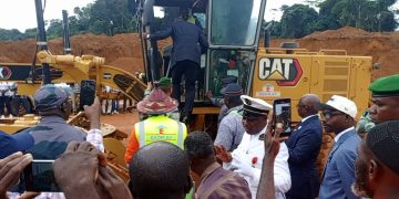 Société-Gabon/Infrastructures Durables : Ebomaf sur le chantier de la Route Lebamba-M’bigou-Malinga-Molo(frontière du Congo )