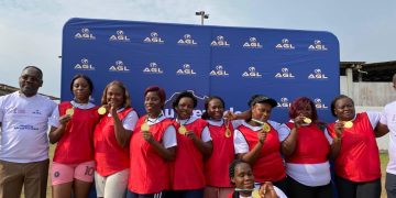 Sport-Gabon/Les filiales D’AGL au Gabon : Un match de football féminin à Libreville.