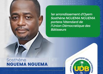 Politique-Gabon/Élections législatives 2025 : Sosthène Nguema Nguema défendra les couleurs de l’UDB dans le 1er arrondissement de la commune d’Oyem.