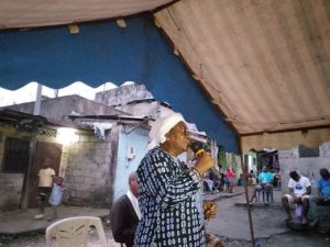 Le Membre du bureau politique RPM 2e arrondissement 2e siege par ailleurs Déléguée Nationale des femmes Modernisatrices Célestine DIKiKE épouse Ndong Nguema
