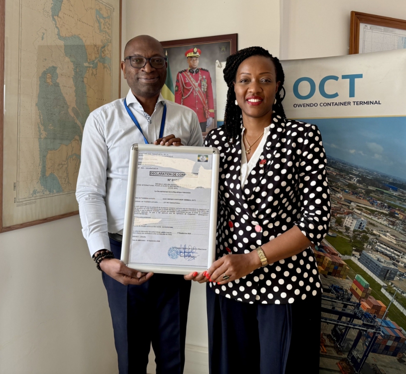 Économie-Gabon/ Vie des entreprises : Owendo Container Terminal (OCT) obtient la certification ISPS pour son quai.