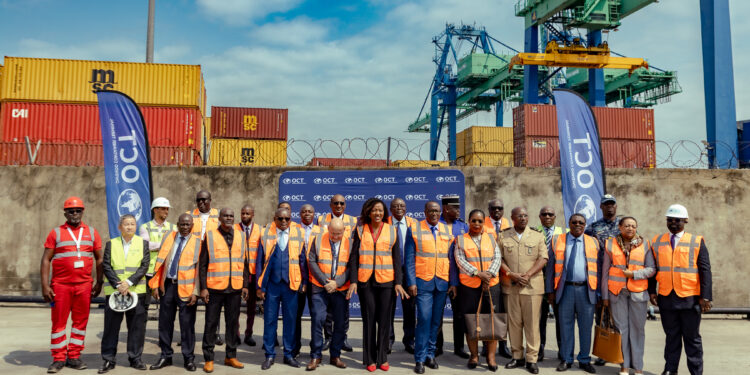 Économie-Gabon/Owendo Container Terminal (OCT) dévoile ses nouveaux équipements de pointe, gage de la compétitivité portuaire du Gabon.