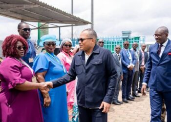 Société-Gabon/CNSS : Olivier Rebienot Pellegrin s’imprègne des réalités du Woleu-Ntem