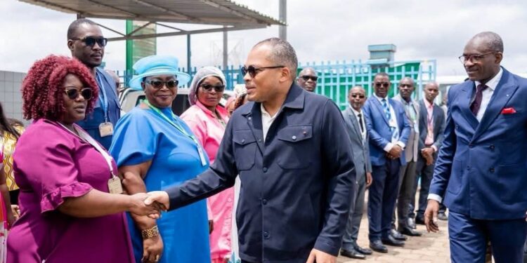 Société-Gabon/CNSS : Olivier Rebienot Pellegrin s’imprègne des réalités du Woleu-Ntem