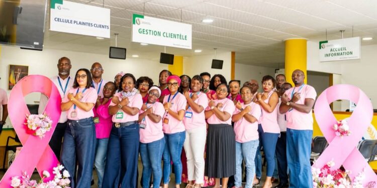 Société-Gabon/Octobre Rose : LA CNSS en rose pour faire passer le message.